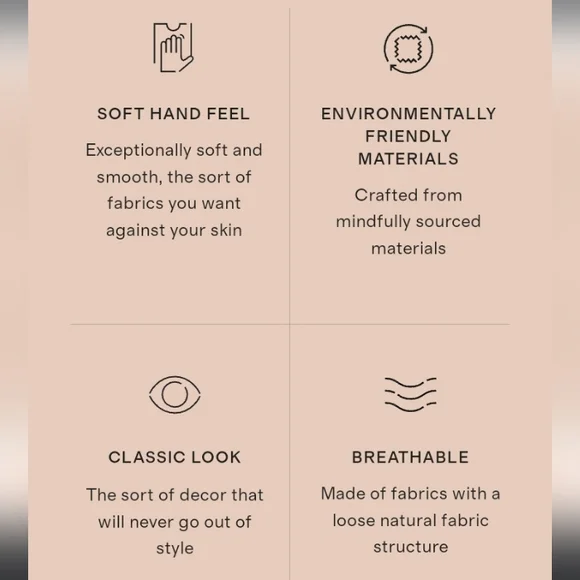 Classic Organic Cotton Percale Duvet Cover + 2 Shams TWIN Bedding Set Windowpane - Picture 9 of 10